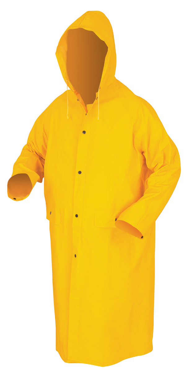 Classic Series Waterproof Yellow Raincoat with Detachable Hood - Spill Control